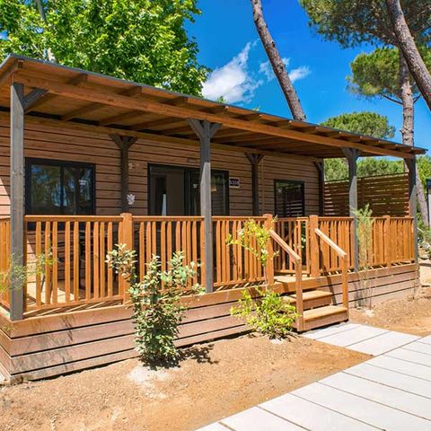 Stacaravan 6 personen - Lodge Deluxe Familie