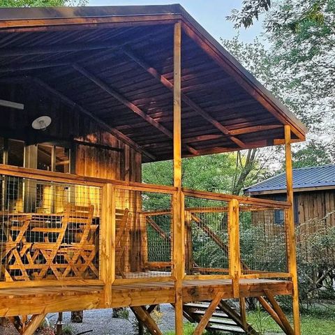 Chalet 5 personen - 2 slaapkamer cottage met privé SPA - Lescar SPA D017