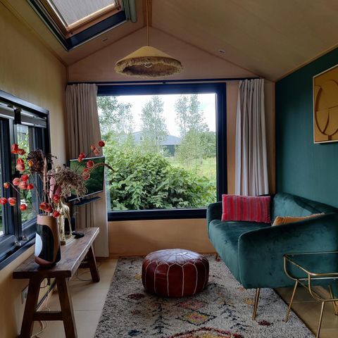 Groepsaccommodatie 16 personen - Groepsruimte + 4 Tiny Greenhouses