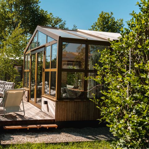 Groepsaccommodatie 16 personen - 4 x Large Greenhouses