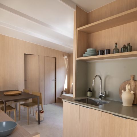 Stacaravan 2 personen - MOBIL HOME FAMILIE +