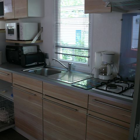 Stacaravan 6 personen - Stacaravan met 3 slaapkamers