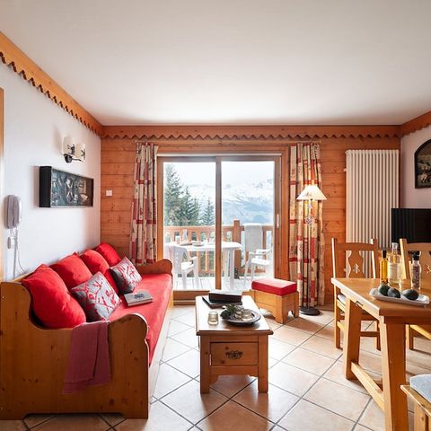 Appartement 6 personen - 2 slaapkamers - Uitzicht op de bergen - Balkon