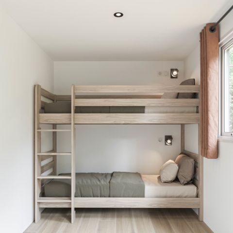 Stacaravan 4 personen - CONFORT 2 slaapkamers 4 personen PMR airconditioning