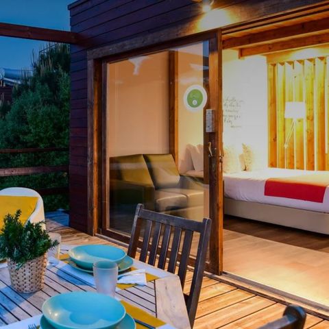 Bungalow 2 personen - Compact hout