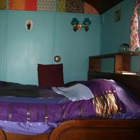 Chalet 2 personen - Roulotte met sanitair 1bed 2 pers