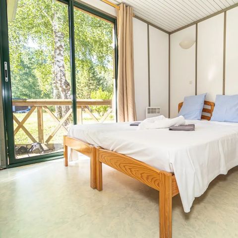 Chalet 6 personen - Chalet in HARMONIE met de natuur - 31m² - 2 kamers met uitzicht op de rivier