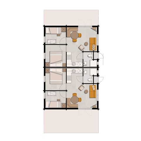 LODGE 4 personen - Woezel & Pip