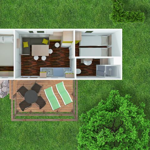 Stacaravan 5 personen - Premium Vakantiehuis (MHPV)