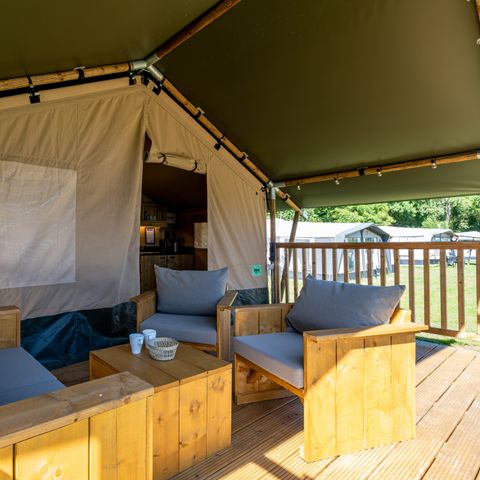 Safaritent 5 personen - incl. sanitair