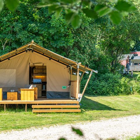 Safaritent 5 personen - incl. sanitair