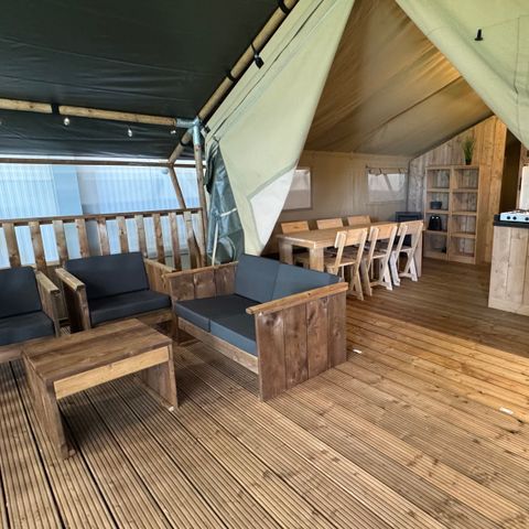Safaritent 5 personen - incl. sanitair
