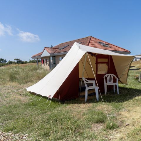 Tent 2 personen - De Waard tent - Basis ingericht - Huisdier toegestaan