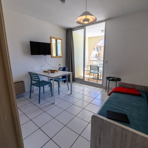 Appartement 4 personen -  "Vue port" 1 Kamer - Geen Babybedje beschikbaar