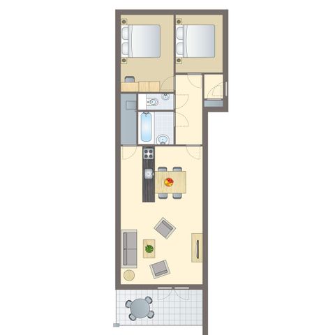 Appartement 6 personen - 4-6A