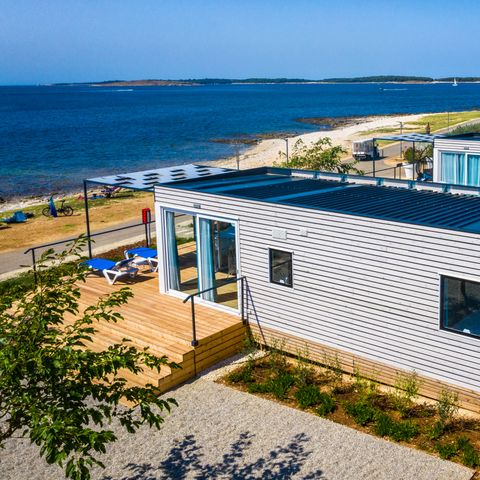 Stacaravan 5 personen - Camping Villa eerste rij naar zee