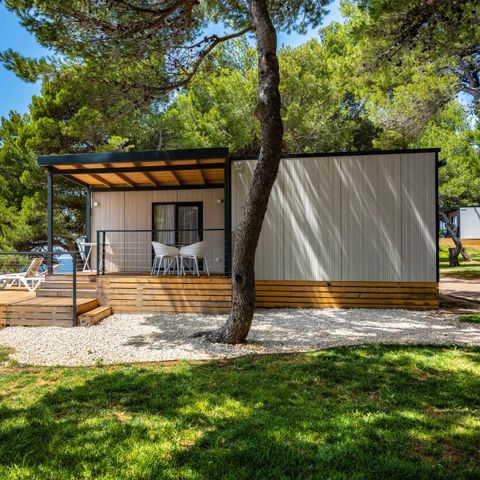 Stacaravan 6 personen - Deluxe Camping Villa eerste rij naar zee