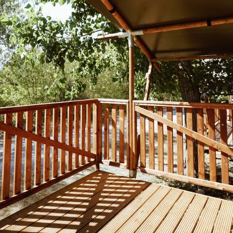 Safaritent 4 personen - incl. sanitair