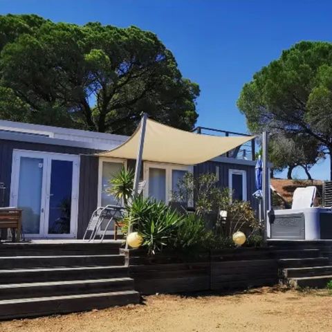 Stacaravan 6 personen - Ramatuelle - Cap Deseo 34 m² - Uitzicht op zee en jacuzzi