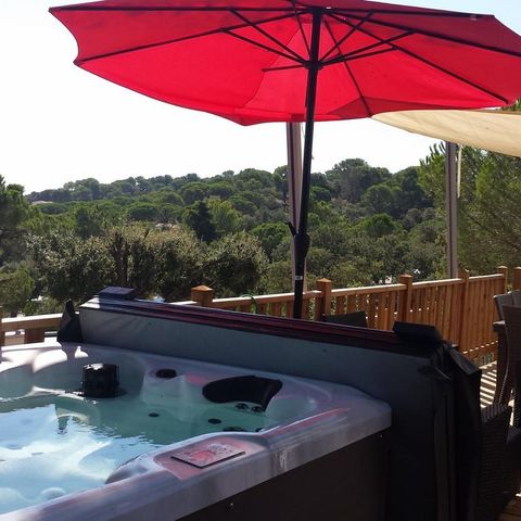 Stacaravan 6 personen - Ramatuelle - Cap Deseo 34 m² - Uitzicht op zee en jacuzzi