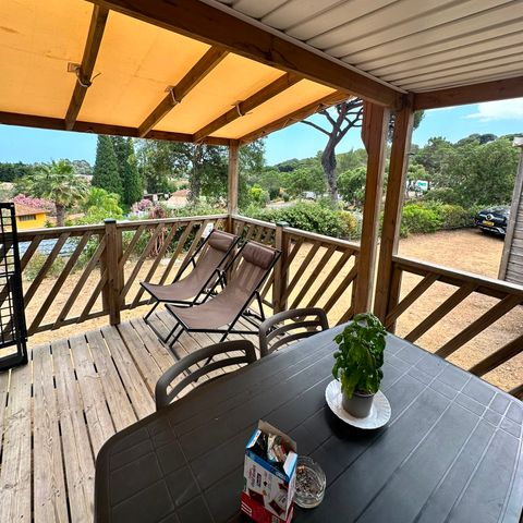 Stacaravan 4 personen - Provence - 4 personen - 2 slaapkamers - airco/tv - 26 m²