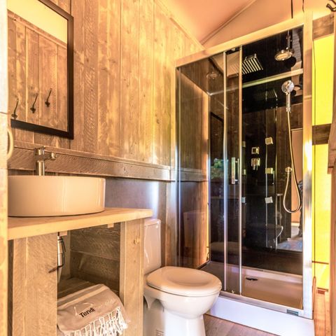 Safaritent 6 personen - incl. sanitair