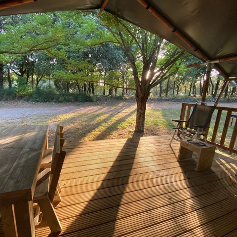 Safaritent 4 personen - incl. sanitair