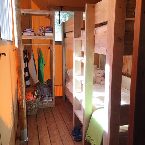 Safaritent 6 personen - incl. sanitair