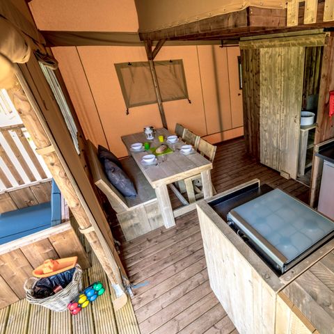 LODGE 6 personen - Lodgetent incl. sanitair
