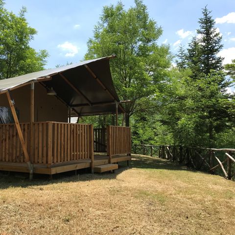 Safaritent 4 personen - incl. sanitair