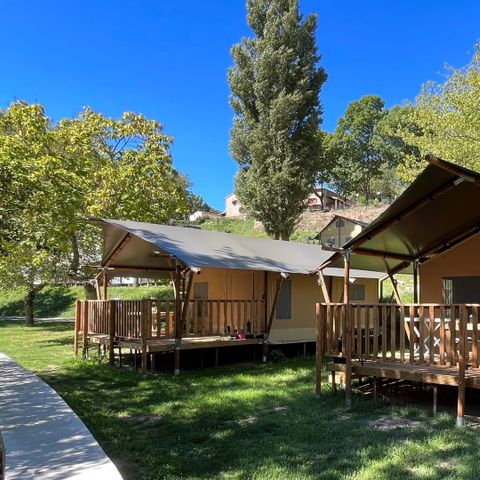 Safaritent 4 personen - incl. sanitair