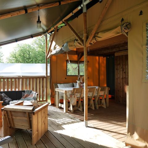 Safaritent 6 personen - Lodgetent incl. sanitair