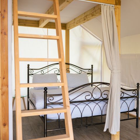 Safaritent 5 personen - Glamping met badkamer, Amber 40 m2