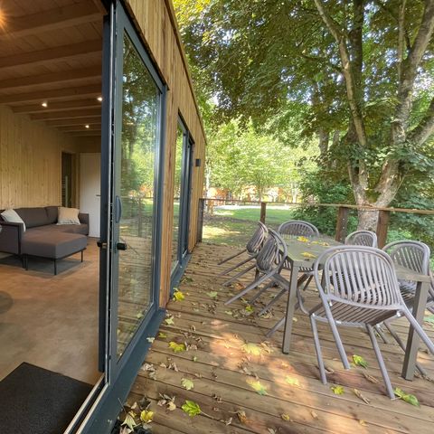 LODGE 6 personen - Ecolodge | 3 Slaapkamers | Huisdieren welkom