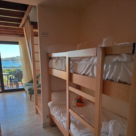 Appartement 4 personen - 2 kamers - Babybedje niet mogelijk - Mezzanine