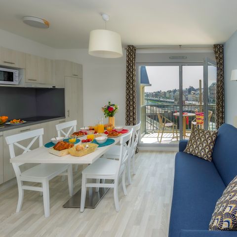 Appartement 8 personen - G/330_4 KAMERS 8 PERS. EERSTEKLAS ZEEZICHT