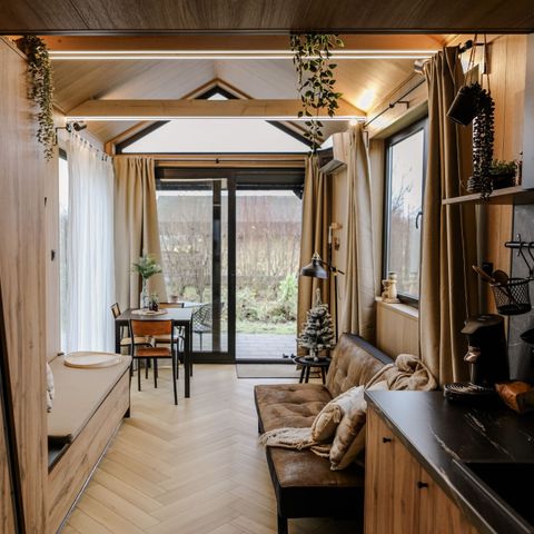 Tiny House 3 personen - Locatie: Waarde - Luxe