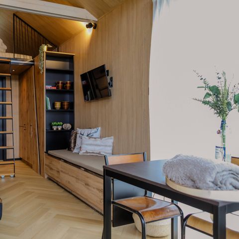 Tiny House 3 personen - Locatie: Waarde - Luxe
