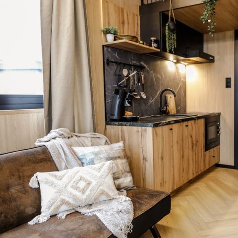Tiny House 3 personen - Locatie: Waarde - Luxe