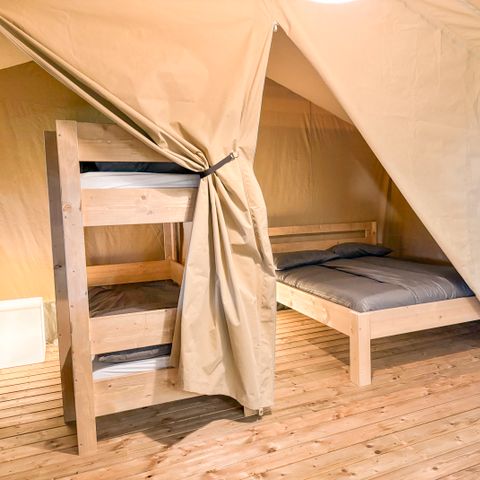 Safaritent 4 personen - incl. toilet