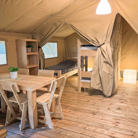 Safaritent 5 personen - incl. toilet