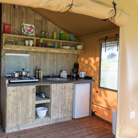 Safaritent 4 personen - incl. sanitair