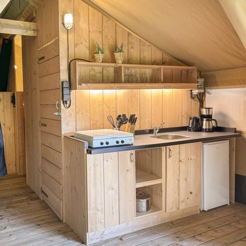 Safaritent 4 personen - incl. sanitair