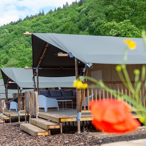 Safaritent 4 personen - incl. sanitair