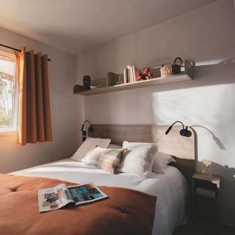 Stacaravan 6 personen - Comfort stacaravan - 3 slaapkamers - halfoverdekt terras