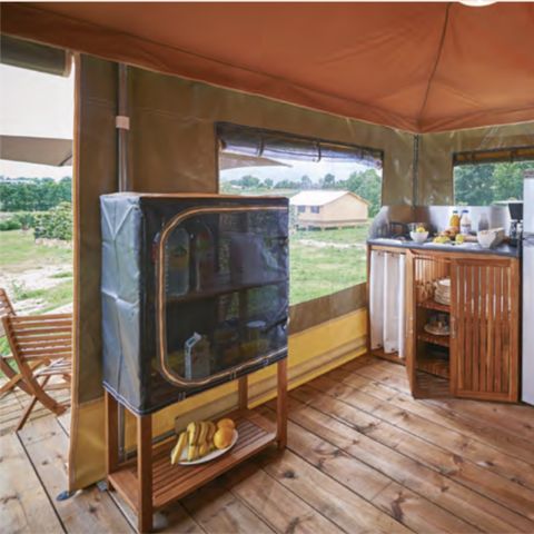Tent 5 personen - Volledig ingerichte tent - 2 slaapkamers