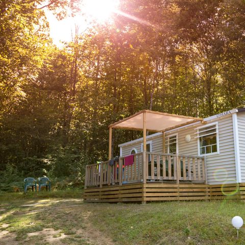 Stacaravan 6 personen - Premium Pivoine - 3 slaapkamers + 11.25 m² terras