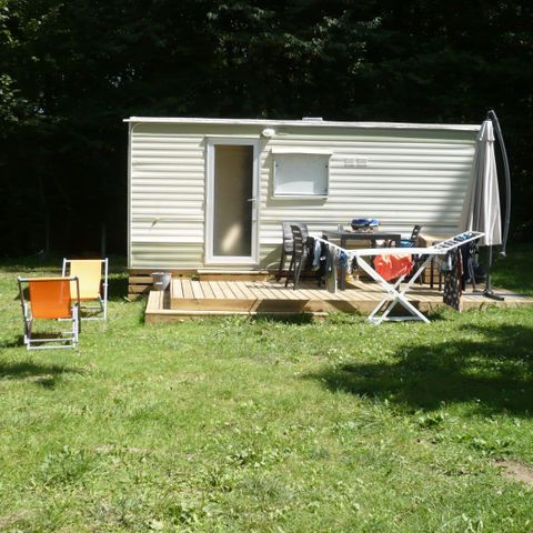 Stacaravan 4 personen - Tilleul Eco (2 volwassenen + 2 kinderen) - 2 kamers zonder sanitair + 12.50m² terras