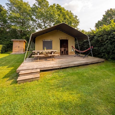 Safaritent 5 personen - Glamping lodge met eigen sanitair