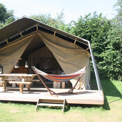 Safaritent 5 personen - Glamping lodge met eigen sanitair